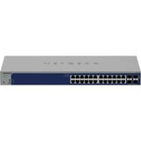 Netgear 24-Port Gigabit Smart Switch GS728TX grau, inkl. 1 Jahres Abonnement von Insight
