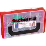 fischer FixTainer - DuoPower/DuoTec + Schrauben, Dübel hellgrau/rot, 200-teilig