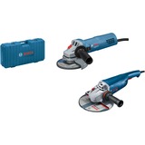 Bosch Professional Set Winkelschleifer GWS 22-230 J Professional +  GWS 880 Professional blau, 2.200 Watt, 880 Watt, Koffer