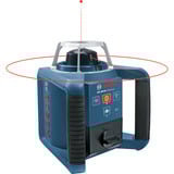 Bosch Rotationslaser GRL 300 HV Professional blau/schwarz, rote Laserlinie, mit Laser-Empfänger LR 45, VARTA Ladegerät + Akkus, in L-BOXX