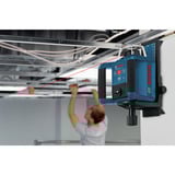 Bosch Rotationslaser GRL 300 HV Professional blau/schwarz, rote Laserlinie, mit Laser-Empfänger LR 45, VARTA Ladegerät + Akkus, in L-BOXX