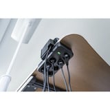 Brennenstuhl estilo Duplex Tischsteckdosenleiste 9-fach, 2x USB schwarz/silber, 2 Meter Kabel, USB-A, USB-C, mit beleuchtetem Sicherheitsschalter