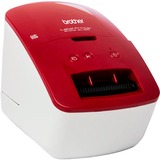 Brother QL-600R, Etikettendrucker rot/weiß