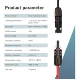 Digitus Solarkabel Verlängerung Ø 4mm² PV 1.500Volt 2x 3 Meter - 1x rot, 1x schwarz, MC4-Stecker / -Buchse