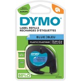 Dymo LetraTag Kunstoffband S0721650, Schriftband blau, 12 mm x 4 m