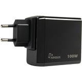 Inter-Tech Ladegerät Argus PD-3100, USB-C Charger schwarz, 2 Meter Kabel, PD 3.0, 100 Watt