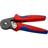 KNIPEX Selbsteinstellende Crimpzange 97 53 04 SB rot/blau, für Ader-Endhülsen