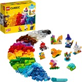 LEGO 11013 Classic Kreativ-Bauset mit durchsichtigen Steinen, Konstruktionsspielzeug