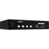 Lindy 4 Port IPower Switch (32622), Steckdosenleiste schwarz, Intelligente PDU mit 4 mess- und schaltbaren Stromausgängen