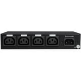 Lindy 4 Port IPower Switch (32622), Steckdosenleiste schwarz, Intelligente PDU mit 4 mess- und schaltbaren Stromausgängen