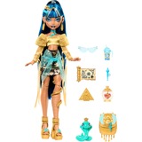 Mattel Monster High Cleo de Nile Modepuppe mit Tier Hissette und Accessoires 