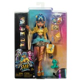 Mattel Monster High Cleo de Nile Modepuppe mit Tier Hissette und Accessoires 