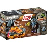 PLAYMOBIL 70909 Dino Rise Starter Pack Kampf gegen den Feuerskorpion, Konstruktionsspielzeug 