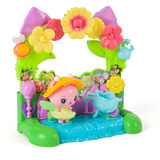 Spin Master Gabby's Dollhouse: Der Film - Balkon-Spielset Queen Kitty Fees Kristall Garten, Spielfigur 