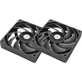 Thermaltake TOUGHFAN 14 Pro High Static Pressure PC Cooling Fan 140x140x25, Gehäuselüfter schwarz, 2 Fans Pack, 140 mm