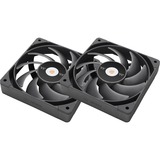 Thermaltake TOUGHFAN 14 Pro High Static Pressure PC Cooling Fan 140x140x25, Gehäuselüfter schwarz, 2 Fans Pack