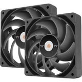 Thermaltake TOUGHFAN 14 Pro High Static Pressure PC Cooling Fan 140x140x25, Gehäuselüfter schwarz, 2 Fans Pack, 140 mm