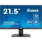 iiyama ProLite XU2293HS-B6, LED-Monitor 54.5 cm (21.5 Zoll), schwarz (matt), FullHD, IPS, HDMI, DP, 100Hz Panel