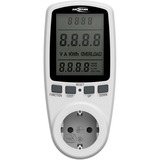 Ansmann Energiekosten-/ Leistungs-Messgerät APM2 weiß, Messung von W, kWh, A, Hz, PF