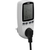 Ansmann Energiekosten-/ Leistungs-Messgerät APM2 weiß, Messung von W, kWh, A, Hz, PF
