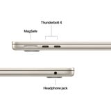 Apple MacBook Air 34,5 cm (13,6") 2025 CTO, Notebook champagner, 32 GB, 2 TB (2 TB SSD), Polarstern, M4, MacOS, Deutsch