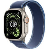 Apple Watch Ultra 3, Smartwatch titan, 49 mm, Trail Loop blau/hellblau M/L, Titangehäuse, Cellular