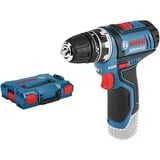 Bosch Professional Akku-Bohrschrauber GSR 12V-15 FC Professional solo, 12Volt blau/schwarz, ohne Akku und Ladegerät, in L-BOXX