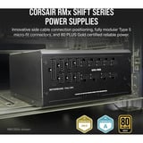 Corsair RM1000x SHIFT Plus Gold Generalüberholt, PC-Netzteil schwarz, 1x 12-Pin High Power GPU, 4x PCIe, Kabel-Management, 1000 Watt