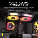 Corsair iCUE LINK TITAN 240 RX LCD RGB Generalüberholt, Wasserkühlung schwarz