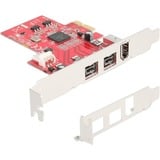 DeLOCK PCIe x1 > 2x FireWire 800 + 1x FireWire 400, Schnittstellenkarte 