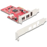 DeLOCK PCIe x1 > 2x FireWire 800 + 1x FireWire 400, Schnittstellenkarte 