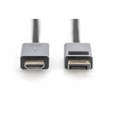 Digitus Adapterkabel DisplayPort > HDMI, UHD 4K schwarz, 3 Meter