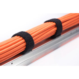 Digitus Klettband Kabelmanagement System, Pilzkopfband schwarz, selbstklebendes Pilzkopfband 5 Meter, Flausch und Klettband 10 Meter