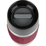 Emsa TRAVEL MUG Compact Thermobecher 0,3 Liter weinrot/edelstahl, Drehverschluss