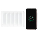 Good Connections Qi Wireless Charging Pad 15 Watt rechts, Ladeschale weiß, für USB-Desktop-Schnellladestation PCA-D006W (rechte Seite)