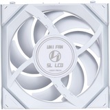 Lian Li UNI FAN SL120 LCD Wireless 3er-Pack inkl. Controller, Gehäuselüfter weiß, 124.5 mm
