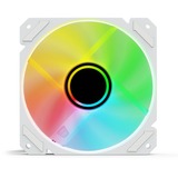 Sharkoon SHARK Mirror RGB PWM REVERSE, Gehäuselüfter weiß, 120 mm