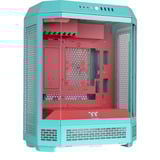 Thermaltake The Tower 600 , Tower-Gehäuse mint/rot, Tempered Glass x 3