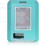 Thermaltake The Tower 600 , Tower-Gehäuse mint/rot, Tempered Glass x 3