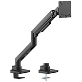 goobay Single-Monitorhalterung Gaming mit Gasdruckfeder schwarz, für Monitore von 17" - 49" (43 - 124cm)