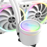 Alpenföhn Gletscherwasser 240 White RGB 240mm, Wasserkühlung weiß