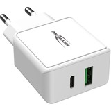 Ansmann Home Charger HC218PD, Ladegerät weiß, Power Delivery & Quick Charge