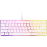 Corsair K65 RGB MINI, Gaming-Tastatur weiß, DE-Layout, Cherry MX RGB Speed Silver