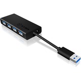 ICY BOX IB-AC6104 USB 3.0 Hub, USB-Hub schwarz