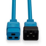 Lindy Netzverlängerungskabel C20 > C19, 2 Meter blau, für Kaltgerätekabel