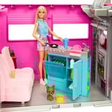 Mattel Barbie Super Abenteuer-Camper mit Zubehör, Spielfahrzeug 76 cm groß, mit Pool und Rutsche