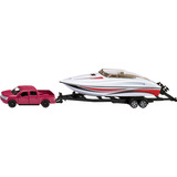 SIKU 2568 SUPER Ford F150 mit Motorboot, Modellfahrzeug 