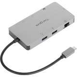 Targus Universal USB-C DV4K, Dockingstation silber, 100 W, USB-C, HDMI, 4K