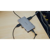 Targus Universal USB-C DV4K, Dockingstation silber, 100 W, USB-C, HDMI, 4K