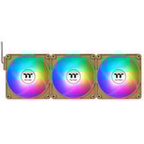 Thermaltake CT140 EX Reverse ARGB Sync PC Cooling Fan Gravel Sand, Gehäuselüfter braun, 3er-Pack, 140 mm